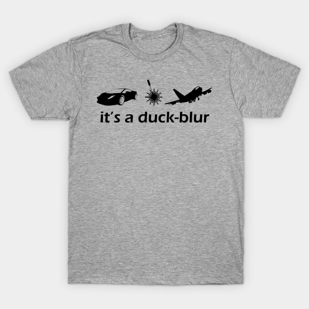 It's a duck-blur T-Shirt by dhuffman5